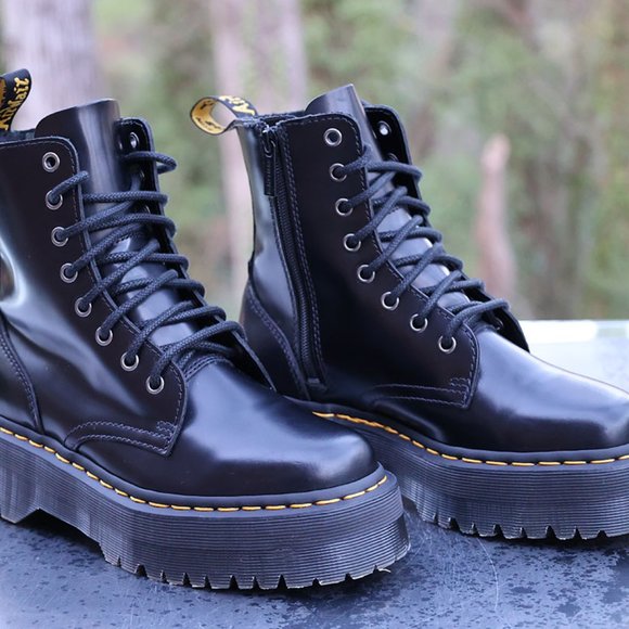 Dr. Martens 1460 Jadon Leather Platform Boots - Picture 5 of 11